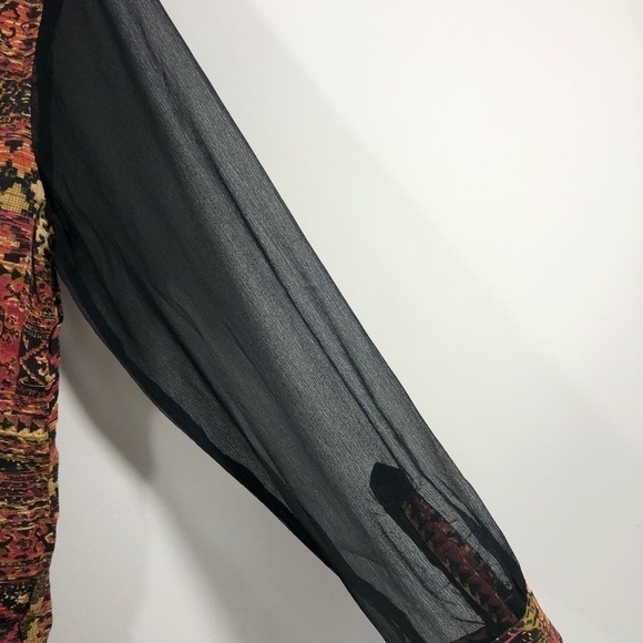 Soft Surroundings Brown Animal Print Blouse S - Picture 5 of 6